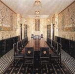 Interieur van Palais Stoclet, met op de wanden mozaïek van Klimt