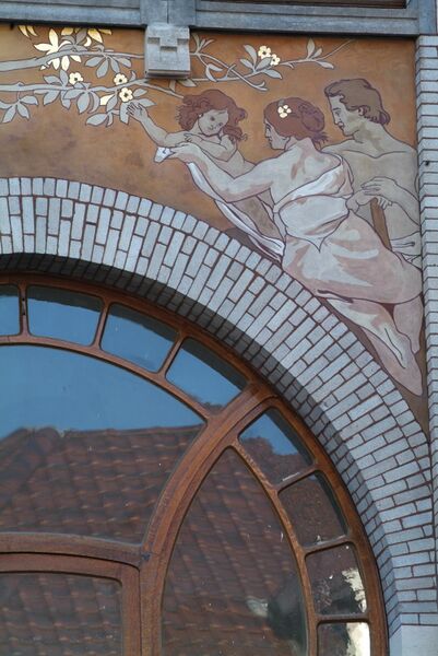 File:48 rue Defacqz, gerestaureerd rechterzwik, 2007.jpg