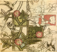 Behangontwerp door William Morris, 1862