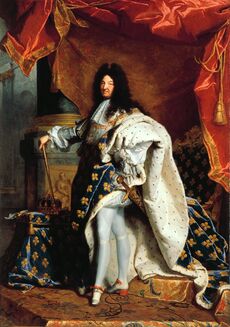 Lodewijk XIV, door Hyacinthe Rigaud in 1701