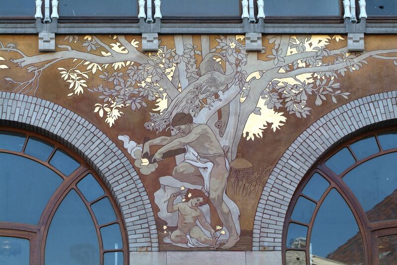 File:48 rue Defacqz, gerestaureerd centrale zwik, 2007.jpg