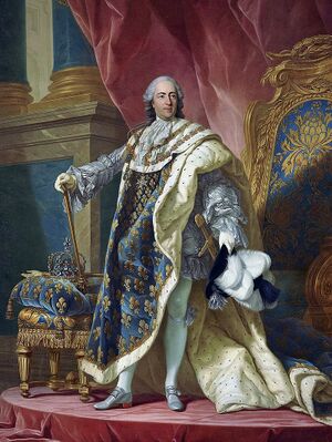 Lodewijk XV, door Louis-Michel van Loo in 1763